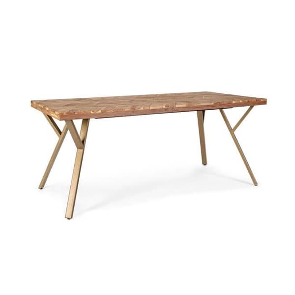 Matbord 180x90x76 cm i naturligt akaciaträ - FURNIX