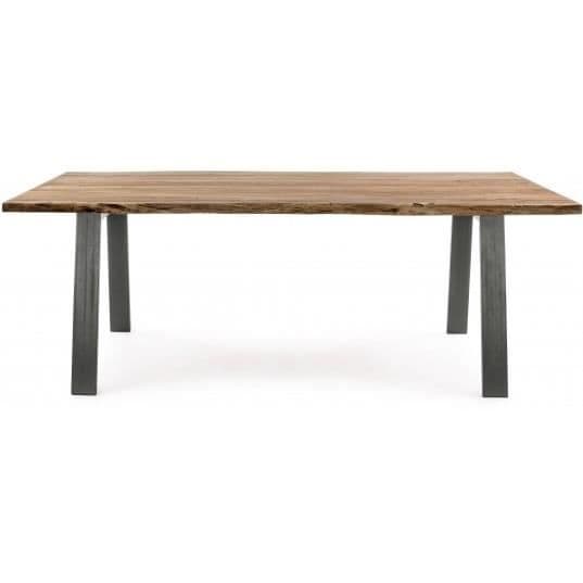 Matbord - Aron - 200 x 95 cm - Brun - Akaciaträ - 8 platser