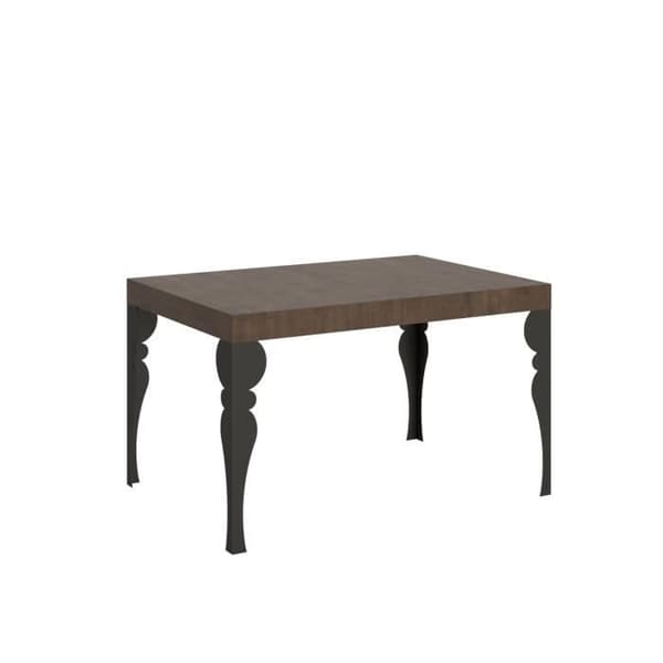 Utdragbart bord - Paxon - Valnöt - 90x140/244 cm - Antracit ram