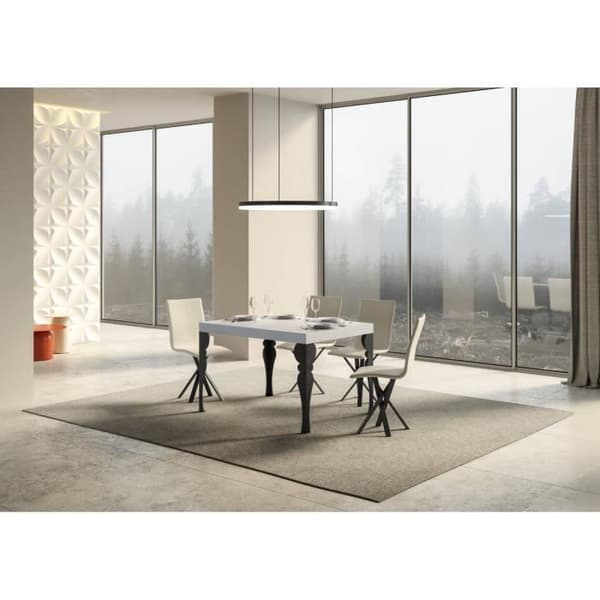Utdragbart bord - Paxon - 90x140/244 cm - Vit - Barn