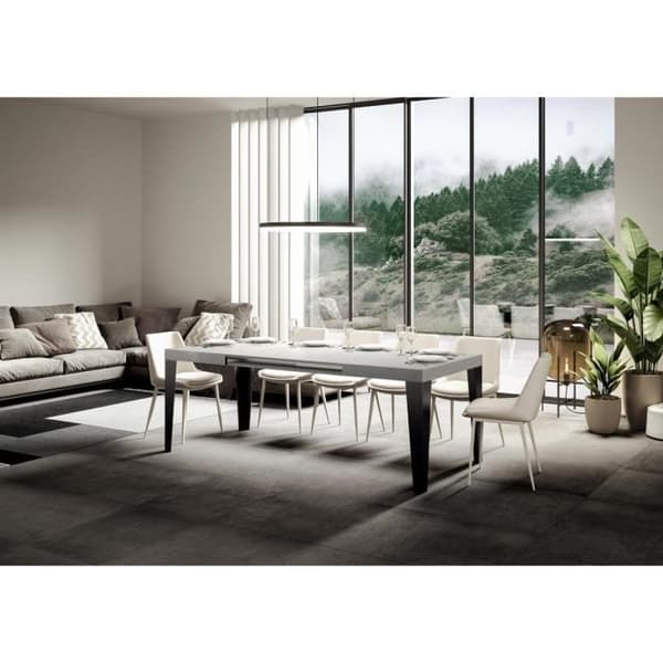 Utdragbart bord - Flame - White Ash - 90x120/224 cm - För 10 personer