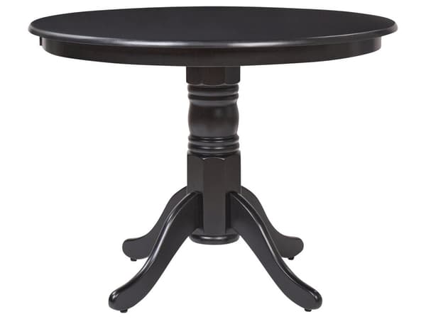 Spisebord Svart Gummitre ø 100 cm Rundt Klassisk Vintage stil