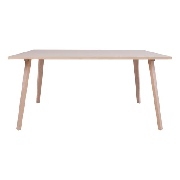 Ruokapöytä ADORA 150x90x73cm, pyökkirunko, viilutettu, beige