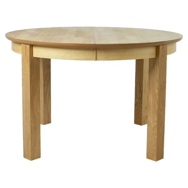 Ruokapöytä CHICAGO NEW pyöreä 120cm viilutettu puurunko, jatkopalalla, ruskea