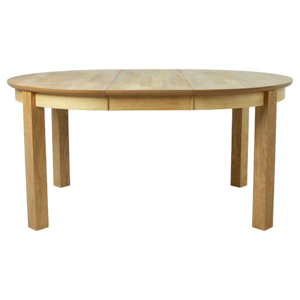 Ruokapöytä CHICAGO NEW pyöreä 120cm viilutettu puurunko, jatkopalalla, ruskea