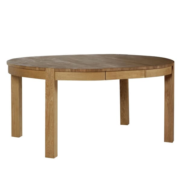 Ruokapöytä CHICAGO NEW pyöreä 120cm viilutettu puurunko, jatkopalalla, ruskea