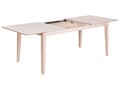 Miniatyrbilde 7 av 11: Uttrekkbart Spisebord Hvitkalket MDF-plate i Lyst Tre 180/240 x 90 cm Ben i Gummitre