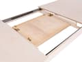 Miniatyrbilde 10 av 11: Uttrekkbart Spisebord Hvitkalket MDF-plate i Lyst Tre 180/240 x 90 cm Ben i Gummitre
