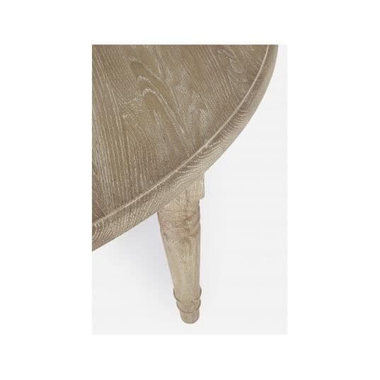 Matsalsbord - Bedford - Runt - Förlängningsbart 110/272 cm - Massivt ek - 8 platser