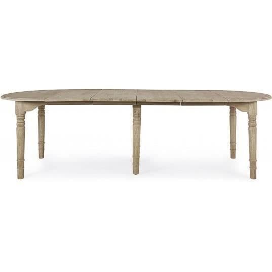 Matsalsbord - Bedford - Runt - Förlängningsbart 110/272 cm - Massivt ek - 8 platser