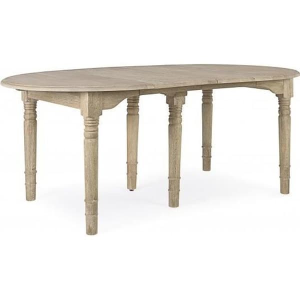 Matsalsbord - Bedford - Runt - Förlängningsbart 110/272 cm - Massivt ek - 8 platser