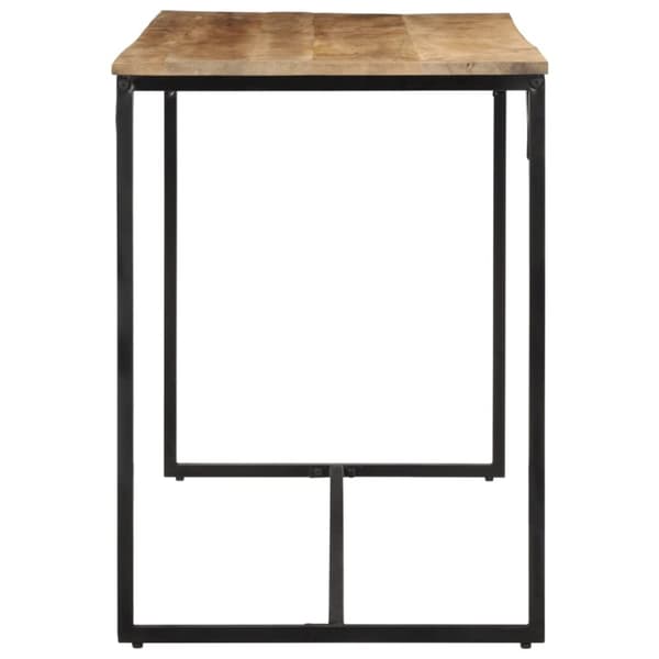 vidaXL Matbord 110x55x75 cm massivt grovt mangoträ