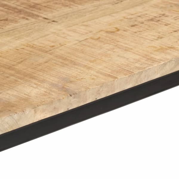 vidaXL Matbord 110x55x75 cm massivt grovt mangoträ