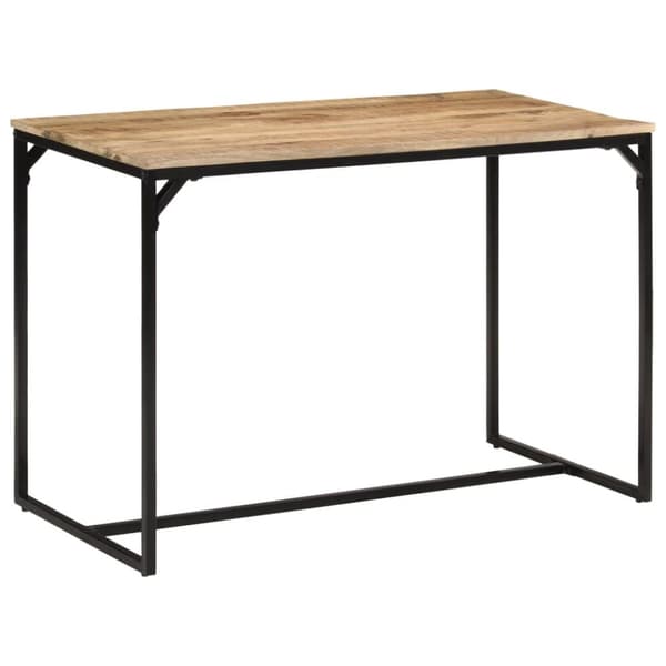 vidaXL Matbord 110x55x75 cm massivt grovt mangoträ