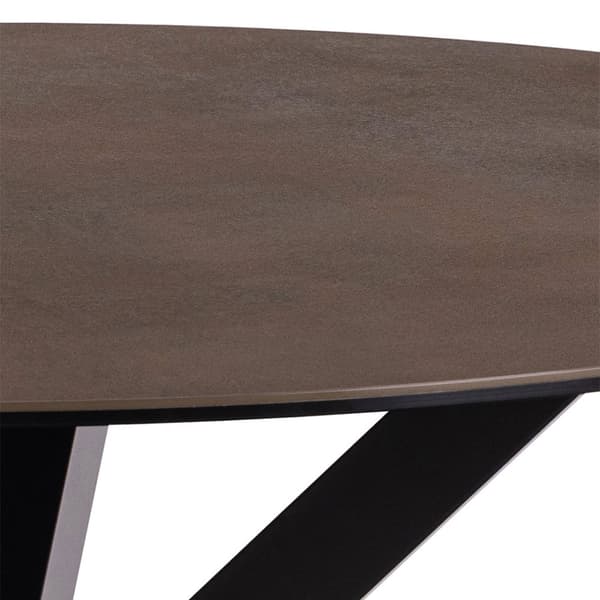 Heaven matbord Ø119cm glas brun.