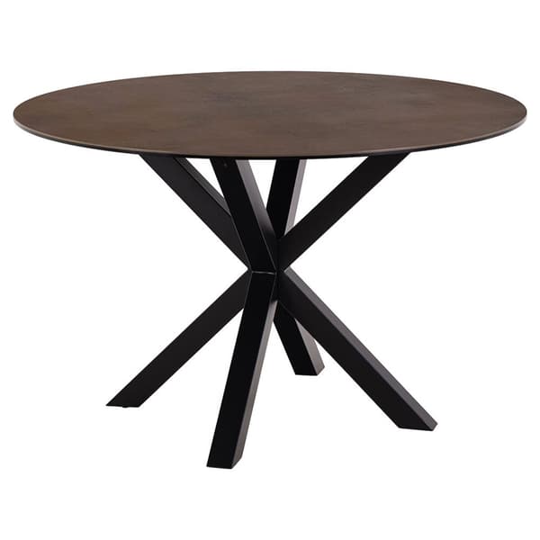 Heaven matbord Ø119cm glas brun.