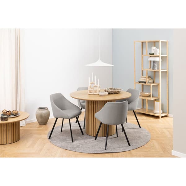 Yale spisebord Ø120cm eik dekor.
