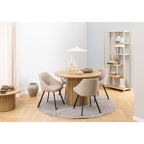 Yale spisebord Ø120cm eik dekor.
