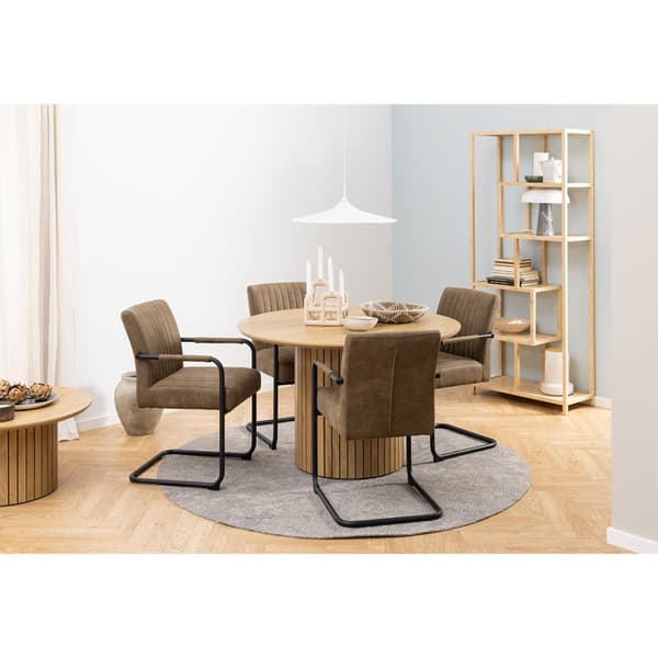 Yale spisebord Ø120cm eik dekor.