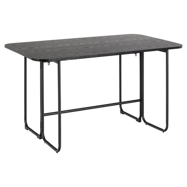 Darlington spisebord 140x40, 80cm uttrekkbar svart.
