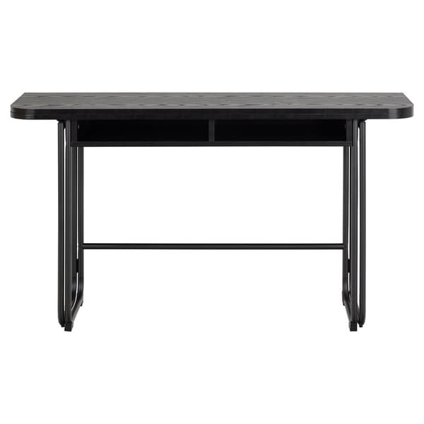 Darlington spisebord 140x40, 80cm uttrekkbar svart.