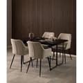 Miniatyrbilde 9 av 10: Darlington spisebord 140x40, 80cm uttrekkbar svart.