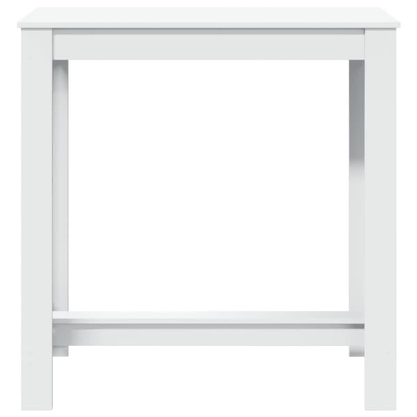 vidaXL Barbord vit 102x50x103,5 cm konstruerat trä