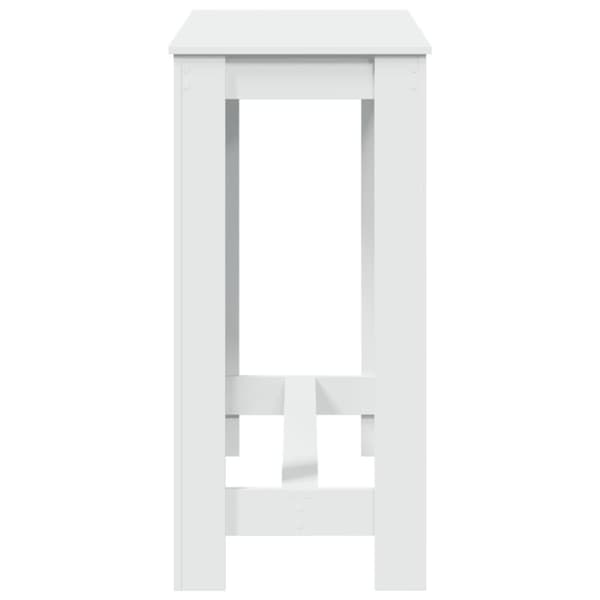 vidaXL Barbord vit 102x50x103,5 cm konstruerat trä