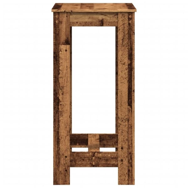 vidaXL Barbord gammelt tre 51x50x103,5 cm konstruert tre