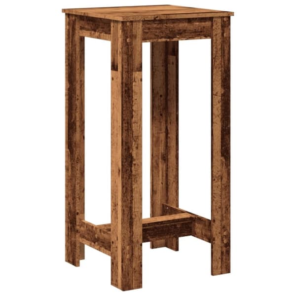 vidaXL Barbord gammelt tre 51x50x103,5 cm konstruert tre