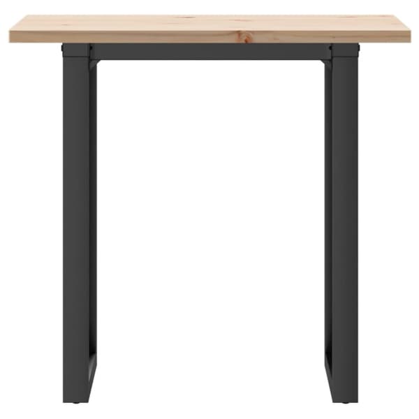 Matbord O-ram 80x50x75,5 cm massiv furu och gjutjärn