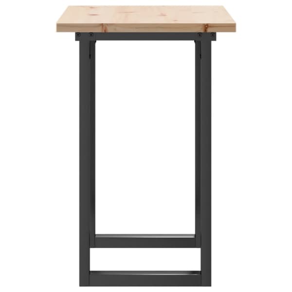 Matbord O-ram 80x50x75,5 cm massiv furu och gjutjärn