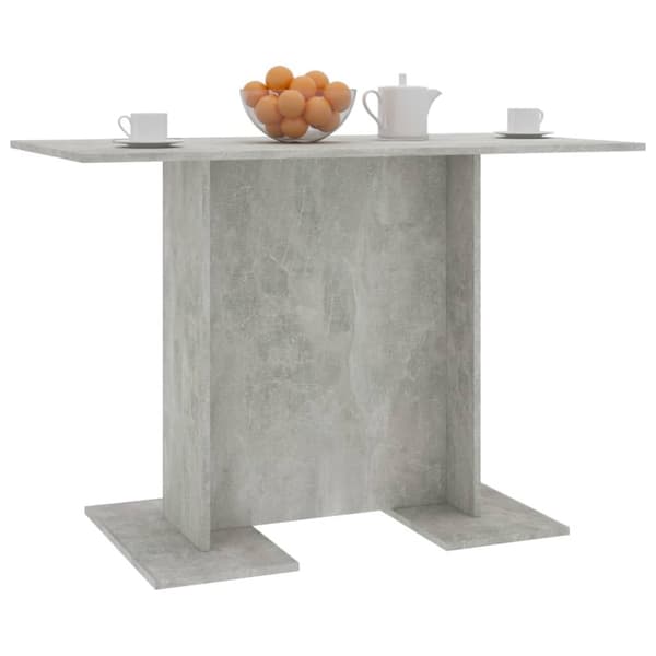 Ruokapöytä betoninharmaa 110x60x75 cm tekninen puu