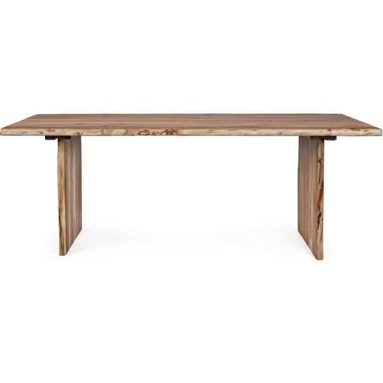 Matbord - BIZZOTTO - ENEAS - Akaciaträ - 8 platser - 200x95 cm
