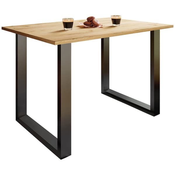 XonaU spisebord 110x50 eik dekor, svart.