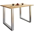 Miniatyrbilde 1 av 3: XonaU spisebord 80x80 eik dekor, sølvfarget.