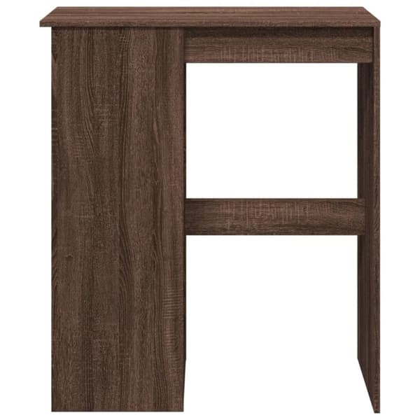 vidaXL barbord m. stativer 90x47,5x103,5cm konstrueret træ brun egetræ