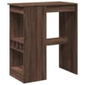Miniatyrbilde 3 av 11: vidaXL Barbord med stativer brun eik 90x47,5x103,5 cm konstruert tre