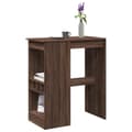 Miniatyrbilde 2 av 11: vidaXL Barbord med stativer brun eik 90x47,5x103,5 cm konstruert tre