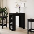 Miniatyrbilde 4 av 11: vidaXL Barbord med stativer svart 95x47x103,5 cm konstruert tre