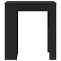Miniatyrbilde 5 av 11: vidaXL Barbord med stativer svart 95x47x103,5 cm konstruert tre
