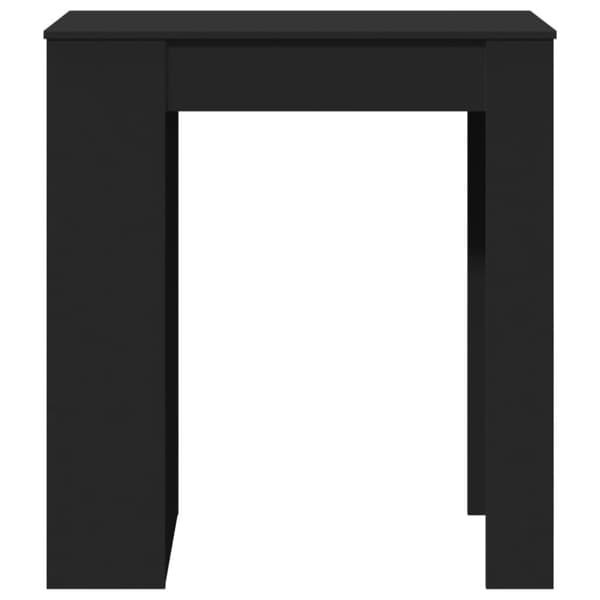 vidaXL Barbord med stativer svart 95x47x103,5 cm konstruert tre