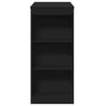 Miniatyrbilde 6 av 11: vidaXL Barbord med stativer svart 95x47x103,5 cm konstruert tre