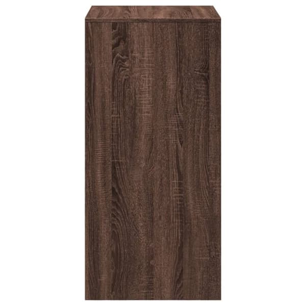 vidaXL Barbord brun ek 51x50x103,5 cm konstruerat trä