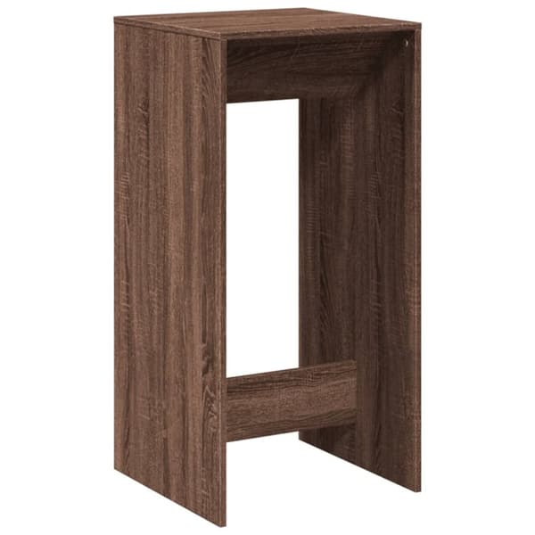 vidaXL Barbord brun ek 51x50x103,5 cm konstruerat trä