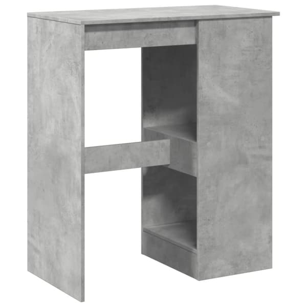 vidaXL barbord med stativer 90x47,5x103,5 cm konstrueret træ betongrå