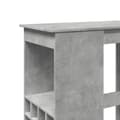 Miniatyrbillede 8 af 11: vidaXL barbord med stativer 90x47,5x103,5 cm konstrueret træ betongrå