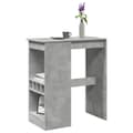Miniatyrbillede 2 af 11: vidaXL barbord med stativer 90x47,5x103,5 cm konstrueret træ betongrå