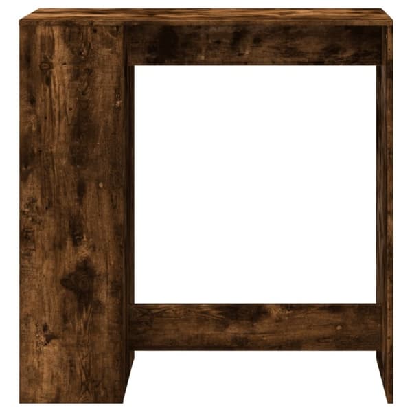 vidaXL barbord med stativer 101x40x103,5 cm konstrueret træ røget eg