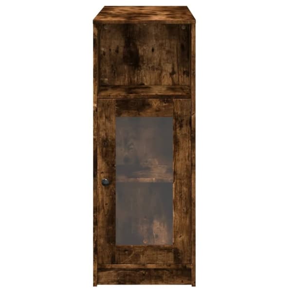 vidaXL barbord med stativer 101x40x103,5 cm konstrueret træ røget eg